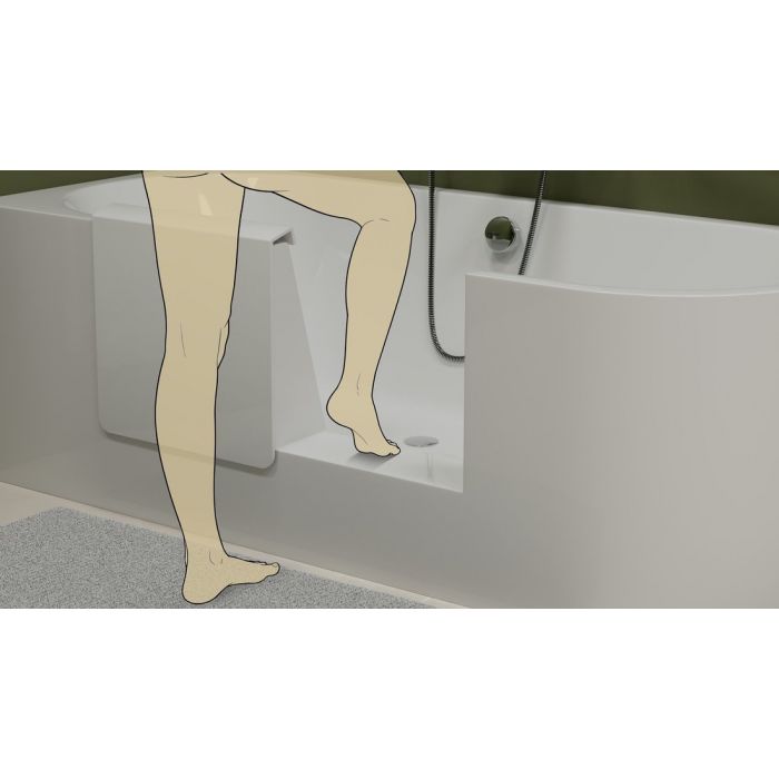 Wanna z drzwiami – boczne drzwi umożliwiające bezpieczne wejście do wanny