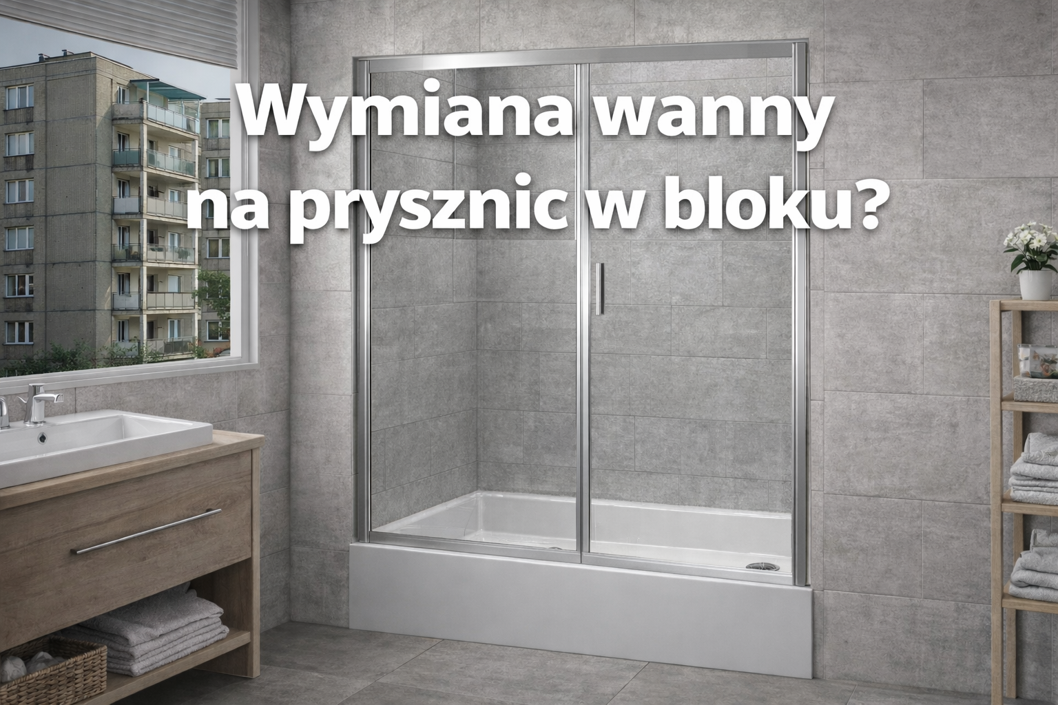 Nowoczesna łazienka z prysznicem