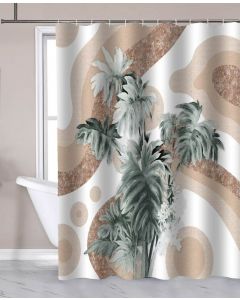 Zasłona prysznicowa 180x180cm, poliester, palma ZP016