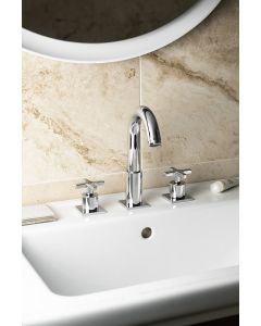 ULTRAMIX korpus podtynkowej baterii bidetowej z prysznicem Stop, okrągły, chrom UT013-1