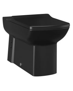 LARA misa do kompaktu WC, odpływ poziomy/pionowy, 35x64cm, czarny mat LR360-11KK00E-0000