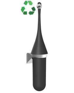 ECOLORED wisząca szczotka do WC, ABS, Soft Touch, czarny mat A65801VB