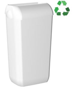 ECOLORED ścienny kosz na śmieci z pokrywą, 23l, ABS, Soft Touch, biały A74020AW