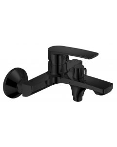 KORANA bateria wannowa ścienna, czarny mat 10221001B