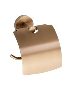 X-ROUND COPPER wieszak na papier toaletowy, z klapką, miedź mat XR732PG