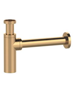 Syfon umywalkowy 5/4", odpływ 32mm, okrągły, złoto mat SI519D