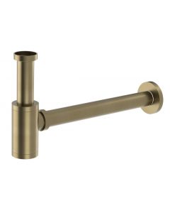 Syfon umywalkowy 5/4", odpływ 32mm, okrągły, złoto mat SI51G