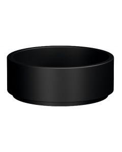 OKE umywalka ceramiczna nablatowa, średnica 40cm, czarny mat 554131
