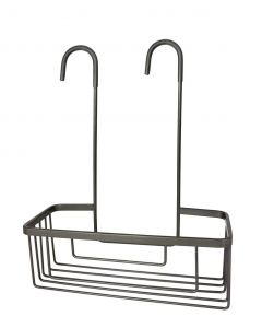 SMART półka do kabiny prysznicowej, zawieszana na baterii, 300x375x120 mm, gun metal 248981