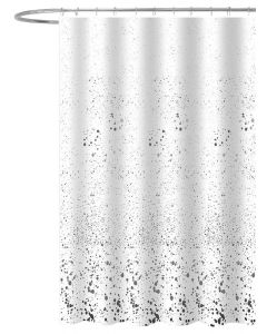 Zasłona prysznicowa 180x180cm, polyester, biały, kaňky ZV042