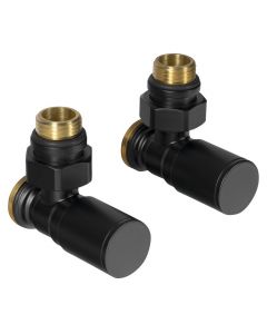 C-START zestaw przyłączeniowy zaworów ręcznych narożnych, czarny mat SC237B