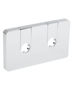 Q-START rozeta maskująca zespolona do zaworów o rozstawie, chrom QS515C