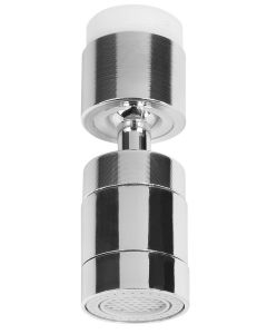 Perlator z przegubem i przełącznikiem, redukcja (M22x1 i M24x1) chrom i plastik B006