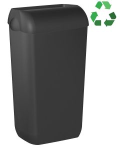 ECOLORED ścienny kosz na śmieci z pokrywą 23l, ABS, Soft Touch, czarny mat A74020VB