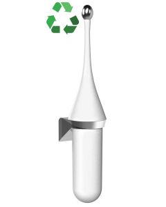 ECOLORED wisząca szczotka do WC, ABS, Soft Touch, biały A65801AW