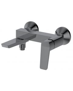 FLERY bateria wannowa/prysznicowa ścienna z obrotową wylewką, gun metal FY010GM