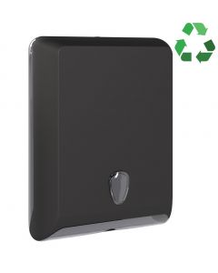 ECOLORED dozownik ręczników papierowych, 29x40x13cm, ABS, Soft Touch, czarny mat A83010VB