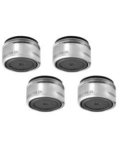 SET 4x perlator z gwintem zewnętrznym M24x1, chrom 3070.204