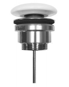 Odplyw umywalkowy, 5/4'', click-clack, korek ceramiczny, 5-65mm, biały 923301