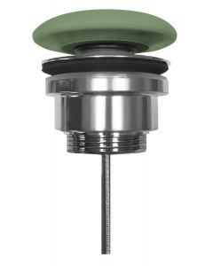 Odplyw umywalkowy, 5/4'', click-clack, korek ceramiczny, 5-65mm, verde mat 923311