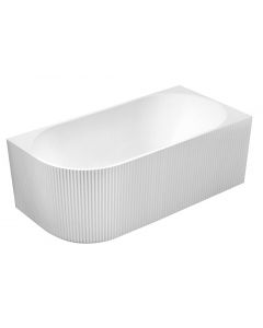 TIBERA STRIP R narożna wanna stojąca, 150x75cm, biały E1037G