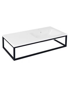 SKA konsola pod umywalkę/blat, 100x22x51cm, czarny mat SKA810