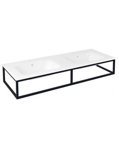 SKA konsola pod umywalkę/blat, 140x22x51cm, czarny mat SKA840