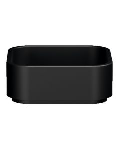 HAKO umywalka ceramiczna nablatowa 40x40cm, czarny mat 554431