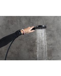 ALTAIR słupek wysoki z koszem na bieliznę 40x184x31cm, czarny mat, lewy AI685L