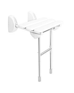 HANDICAP siedzisko prysznicowe, składane z podporą, 38x36cm, biały A140101-1