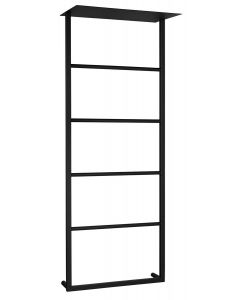 SKA ścienny wieszak na ręczniki z półką 454x1184x252mm, czarny mat SKA701