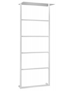 SKA ścienny wieszak na ręczniki z półką 454x1184x252mm, biały mat SKA711