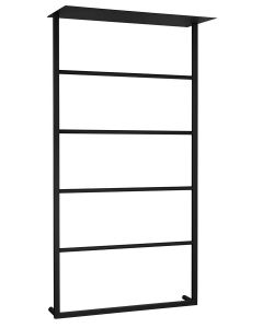 SKA ścienny wieszak na ręczniki z półką 604x1184x252mm, czarny mat SKA702