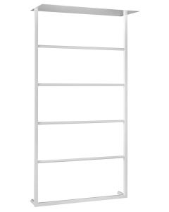 SKA ścienny wieszak na ręczniki z półką 604x1184x252mm, biały mat SKA712