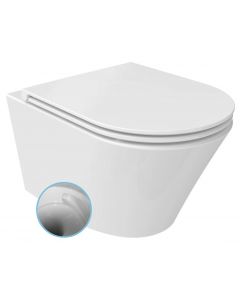 PACO WC wiszące, Vortex Rimless, 36x53cm, biały PZ1012V