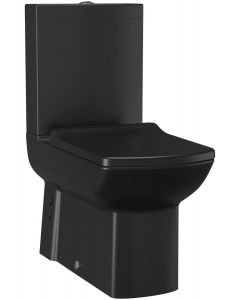 LARA kompakt WC, odpływ poziomy/pionowy, czarny mat LR360-01