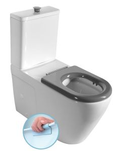 MEDIC RIMLESS komplakt WC, odpływ poziomy/pionowy, biały MC102