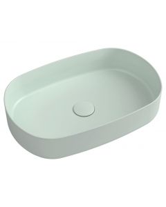 INFINITY OVAL umywalka ceramiczna nablatowa 55x36 cm, Mint 10NF65055-2T
