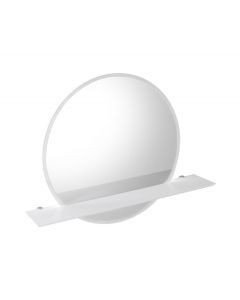 VISO lustro z podświetleniem LED, okrągłe, średnica 60cm, półką, biały mat VS060-01