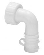 Kolanko do syfonu podtynkowego, białe 168.120.0