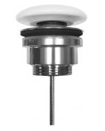 Odplyw umywalkowy, 5/4'', click-clack, korek ceramiczny, 5-65mm, biały 923301