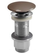 Korek umywalkowy 5/4'', klik-klak, betonowy grzybek, 10-80mm, ciemnobrązowy półpołysk AS915