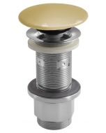 Korek umywalkowy 5/4'', klik-klak, betonowy grzybek, 10-80mm, żółty półpołysk AS922