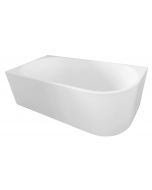 TIBERA L wanna wolnostojąca 170x80 cm, odpływ na środku biała E1026