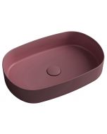 INFINITY OVAL umywalka ceramiczna nablatowa 55x36 cm, Maroon Red 10NF65055-2R