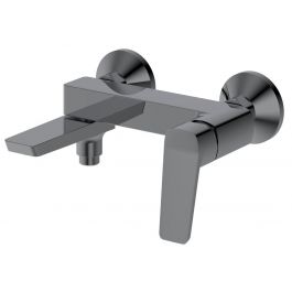 FLERY bateria wannowa/prysznicowa ścienna z obrotową wylewką, gun metal FY010GM