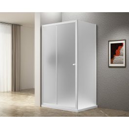 UGGA kabina prysznicowa 1100x900mm, szkło Brick, biały AWS110-02