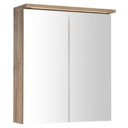 KAWA STRIP szafka z lustrem, oświetlenie LED 60x70x22cm, dąb emporio WGL36S