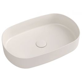 INFINITY OVAL umywalka ceramiczna nablatowa 55x36 cm, Ivory 10NF65055-2K