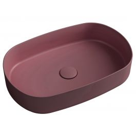INFINITY OVAL umywalka ceramiczna nablatowa 55x36 cm, Maroon Red 10NF65055-2R